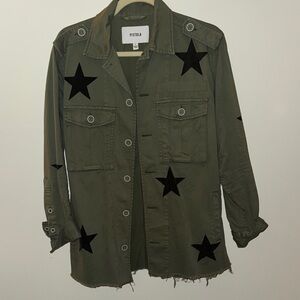 Pistola Army Green Jacket with Black Stars